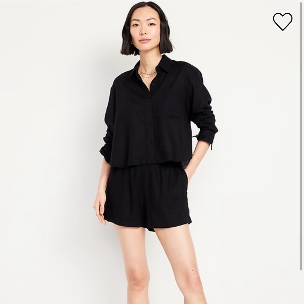 Women’s High Waist 3.5 in Linen Shorts